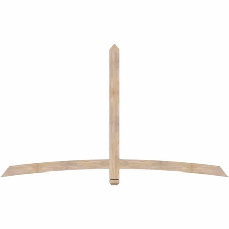 Ekena Millwork Bellingham Smooth Timber Gable Bracket, Douglas Fir, 84"W x 49"H x 1 1/2"D x 3 1/2"F, 14/12 Pitch GBW084X49X0204BEL00SDF